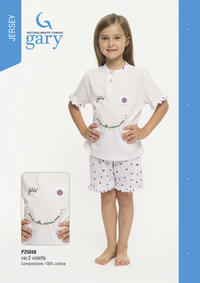 GIRL'S PAJAMA M/M P25048 Tellini S.r.l. Wholesale Clothing